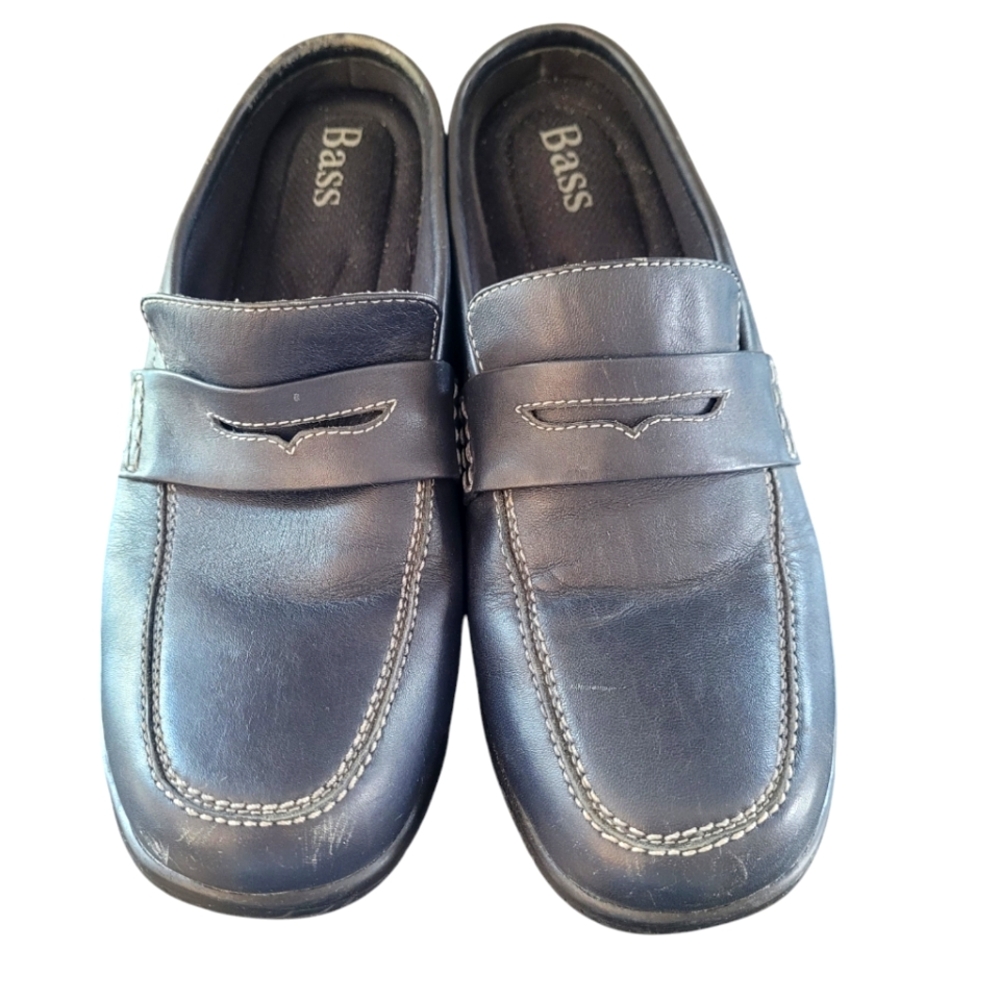 Ladies Bass  leather mules size 10